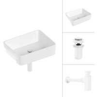 Lauter 21675 + клапан 21190W + сифон 21635W (белый матовый)