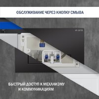 Lauter Square 214903 с кнопкой 219704HD (узкая, черный) Image #22