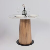 Lepremo AV 2317 МДФ+керамика 900 (белый глянцевый Carla Larkin/черный+HPL дуб вотан) Image #7